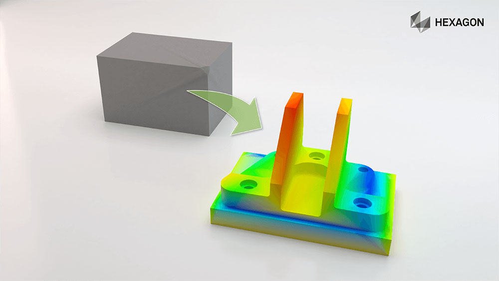 MI Rendering Simufact Additive Machining SIM Displacement