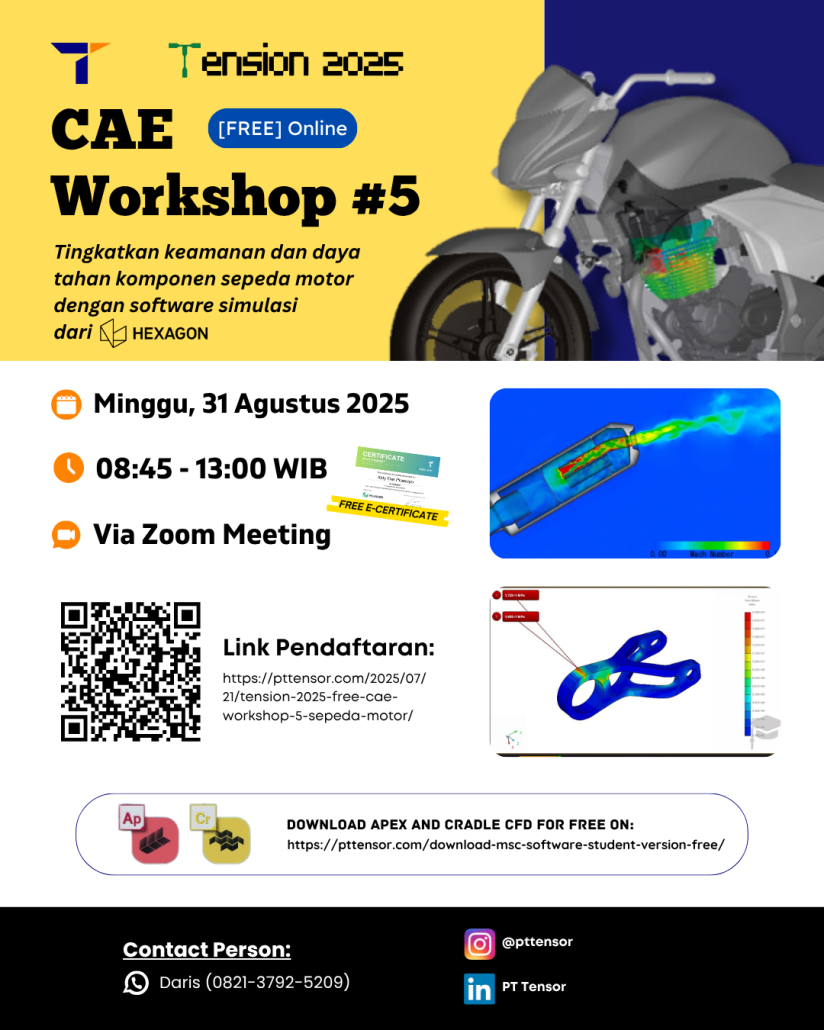 Tingkatkan keamanan dan daya tahan komponen sepeda motor dengan software simulasi dari Hexagon.